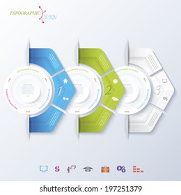 Abstract vector design infographic 