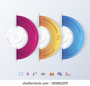 Abstract vector design infographic (can be used for your web design,  workflow or graphic layout, diagram, numbers options, education, presentation)