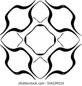 Abstract vector design isolated on a white background.