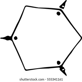 Abstract vector design isolated on a white background.