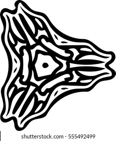Abstract vector design isolated on a white background.
