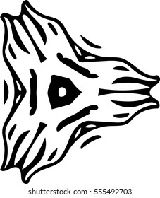 Abstract vector design isolated on a white background.