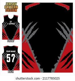 Abstract vector design for jersey printing and sublime. background pattern for sports team jersey