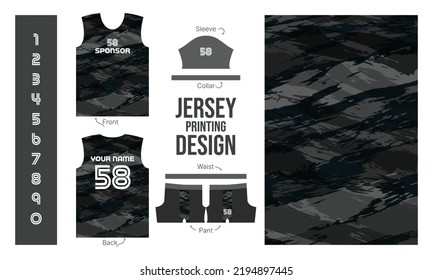 Abstract vector design for jersey printing.
Background pattern for sports team jersey.