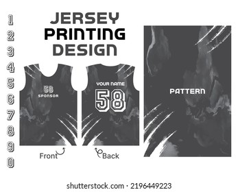 Diseño vector abstracto para la impresión jersey. Patrón de fondo para la camiseta del equipo deportivo.