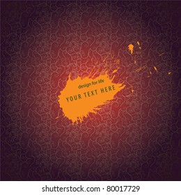 abstract vector design for life with nice flowers