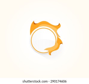 Abstract Vector design Logo,icon Flames,Fire of 3d shapes.