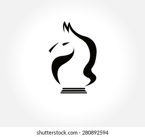 Abstract Vector design Logo,icon Horse,Chess.