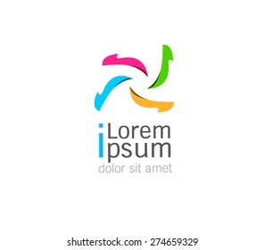 Abstract Vector design Logo,icon R,r  of 3d shapes.