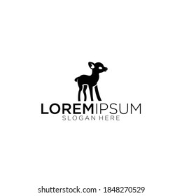 Abstract vector design for mouse deer logo