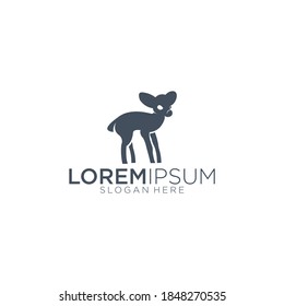 Abstract vector design for mouse deer logo