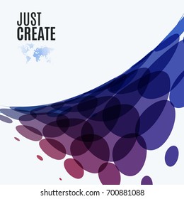 Abstract vector design round elements for graphic template