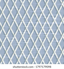 Abstract vector design. Seamless with blue-white diamond pattern intertwined. Stylish illustration.
