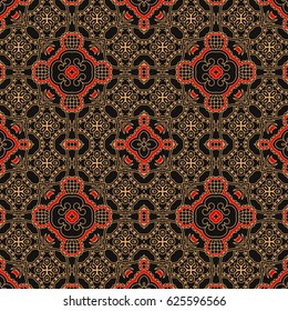 Abstract vector design seamless flower pattern art classic luxury and elegant style ornament lace