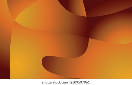 An abstract vector design with smooth, flowing shapes in shades of orange and yellow creates a warm, gradient-like effect. Ideal for digital graphics or backgrounds, blend of colors give dynamic feel