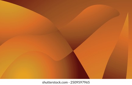 Um design de vetor abstrato com formas suaves e fluidas em tons de laranja e amarelo cria um efeito quente semelhante a gradiente. Ideal para gráficos ou planos de fundo digitais, a mistura de cores proporciona uma sensação dinâmica