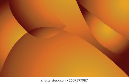 An abstract vector design with smooth, flowing shapes in shades of orange and yellow creates a warm, gradient-like effect. Ideal for digital graphics or backgrounds, blend of colors give dynamic feel