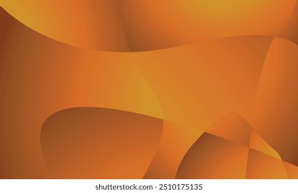 An abstract vector design with smooth, flowing shapes in shades of orange and yellow creates a warm, gradient-like effect. Ideal for digital graphics or backgrounds, blend of colors give dynamic feel