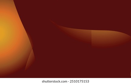 An abstract vector design with smooth, flowing shapes in shades of orange and yellow creates a warm, gradient-like effect. Ideal for digital graphics or backgrounds, blend of colors give dynamic feel