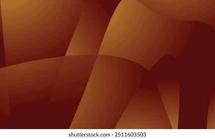 An abstract vector design with smooth, flowing shapes in shades of orange and yellow creates a warm, gradient-like effect. Ideal for digital graphics or backgrounds, blend of colors give dynamic feel