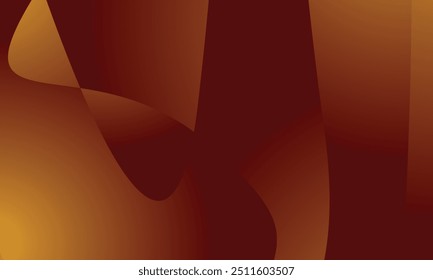 An abstract vector design with smooth, flowing shapes in shades of orange and yellow creates a warm, gradient-like effect. Ideal for digital graphics or backgrounds, blend of colors give dynamic feel