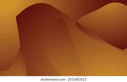 Un diseño de Vector abstracto con Formas suaves y fluidas en tonos de naranja y amarillo crea un efecto cálido y degradado. Ideal para gráficos digitales o fondos, la mezcla de colores da una sensación dinámica