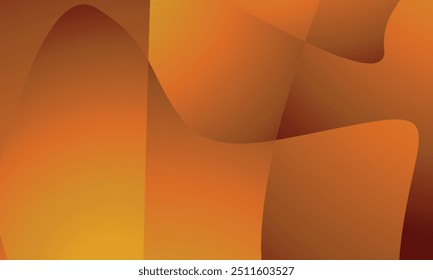 Um design de vetor abstrato com formas suaves e fluidas em tons de laranja e amarelo cria um efeito quente semelhante a gradiente. Ideal para gráficos ou planos de fundo digitais, a mistura de cores proporciona uma sensação dinâmica