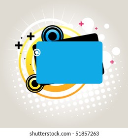 diseño vectorial abstracto con espacio para texto