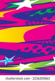abstract vector design for sports team sublimation printing jersey fabric