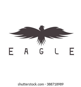 abstract vector design template of bird eagle 