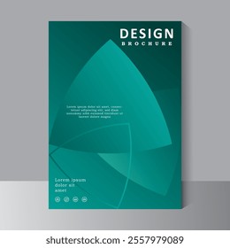 Abstract vector design template for cover, brochure, Annual Report, Magazine, Poster, Presentation, Flyer, infographic, layout modern with blue color size A4, Easy to use and edit.