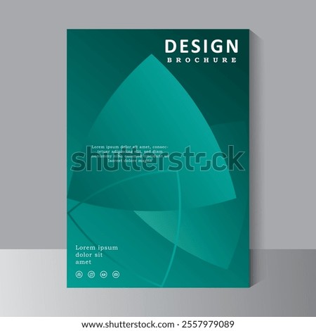 Abstract vector design template for cover, brochure, Annual Report, Magazine, Poster, Presentation, Flyer, infographic, layout modern with blue color size A4, Easy to use and edit.