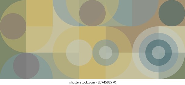 Abstract vector design template in Scandinavian style for web banner, corporate identity, business presentation, fabric print, wallpaper. Minimalistic geometric poster with simple shape and figure.