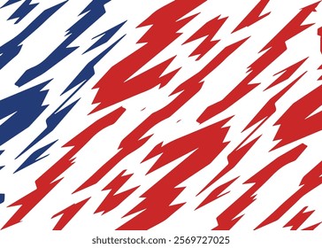 Abstract vector designs of American flags in unique styles: waves, brush strokes, grunge, geometric shapes, and modern patterns. Perfect for patriotic posters, banners, and creative projects