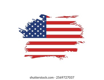 Abstract vector designs of American flags in unique styles: waves, brush strokes, grunge, geometric shapes, and modern patterns. Perfect for patriotic posters, banners, and creative projects
