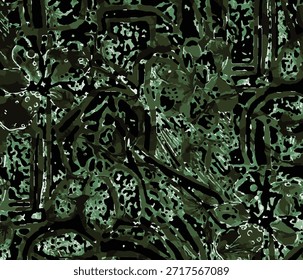 desenhos vetoriais abstratos, para ideias de impressão digital em impressões de tecidos ou roupas ou imagens de fundo. com cor verde 