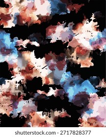 abstract vector designs, for digital print ideas on fabric or clothing prints or background  with red and blue