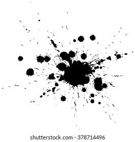 Abstract vector detailed artistic splash