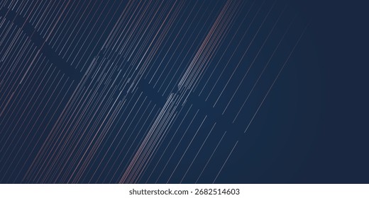 Abstract vector with diagonal wavy lines on a dark background. Lines shift from white to warm orange-brown, then back to white, creating a flowing and rhythmic visual transition.