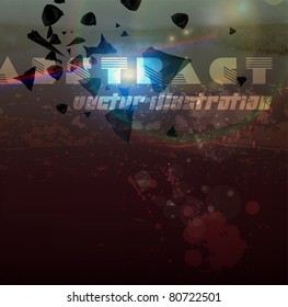 Abstract Vector Digital Art background