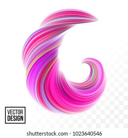 Abstract vector digital color paint background. Creative vivid 3d flow fluid paint wave. Trendy pink liquid banner template with bright gradient paint isolated on white transparent background.