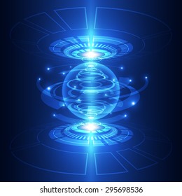 abstract vector digital technology background design