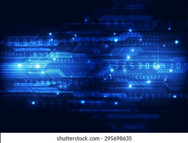 abstract vector digital technology background design