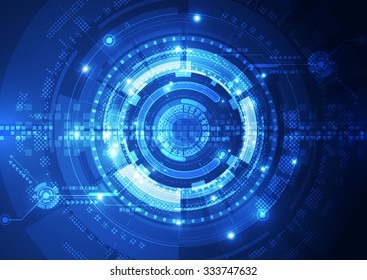 Abstract vector digital technology background, illustration