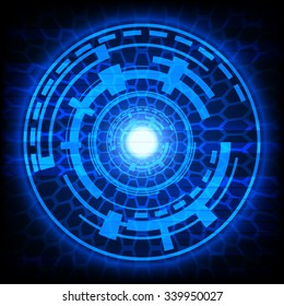 Abstract vector digital technology background