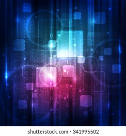 Abstract vector digital technology background concept