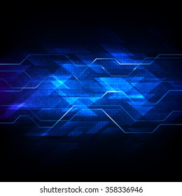 Abstract vector digital technology background