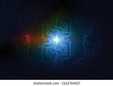 Abstract vector digital technology futuristic background design concept with technology circuit. abstract tech. illustration vector design