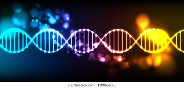 Abstract vector DNA structure in vector illustration. Great for Medical science or technology background.