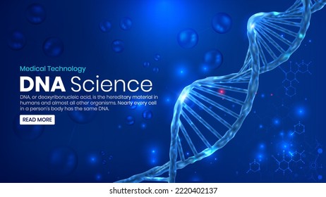 Abstract vector DNA structure vector illustration background design